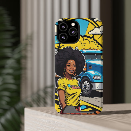 Sunshine Trucker Phone Case With Card Holder